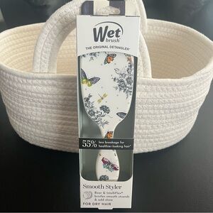 NWT Mackenzie Childs x Goody Rectangular Dry Brush Butterfly Toile Smooth Styler